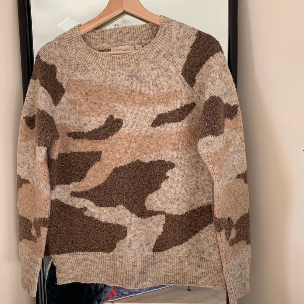 RD Style Camo Pullover Sweater